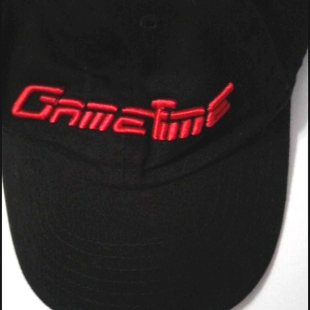 e4hats Black Game Time Graphic Ajustable Cap Hat